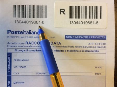 tempi consegna raccomandate